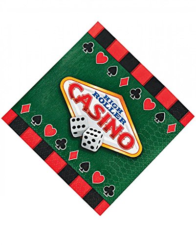 Serviettes de cocktail Casino St. 16