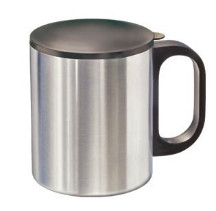 Tasse en inox avec isolation thermique et couve...