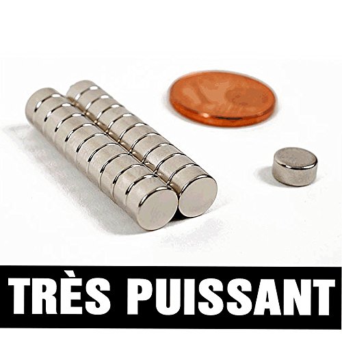 Aimants néodymes super-puissants - 20 pieces - ...