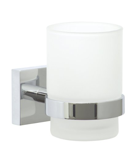 nie wieder bohren Ek145 support pour verre à dents ekkro 6,7 x 11 x 9,5 cm avec système de fixation (chrome) code EAN 4260068540740 