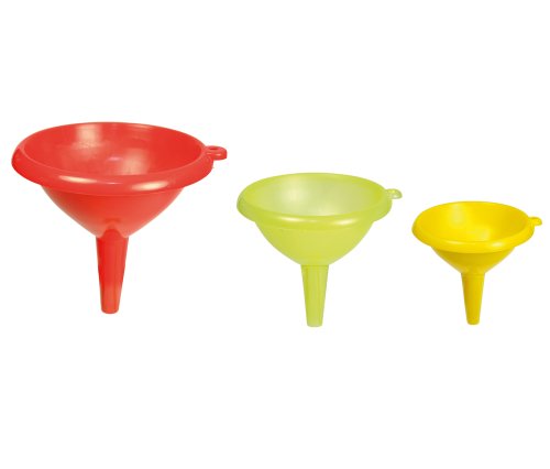 Lot de 3 entonnoirs en plastique - jouet pour b...