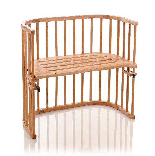 BabyBay ORIGINAL Lit Bébé Cododo, Lit d'appoint en hêtre verni 4260095222046 Babybay