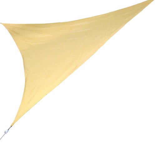 - voile d'ombrage triangulaire - beige - taud d...