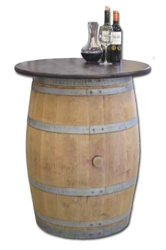 Tonneau de vin en fût de chêne avec plateau de ...