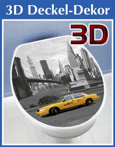 Autocollant pour couvercle de WC WENKO en 3D - ...