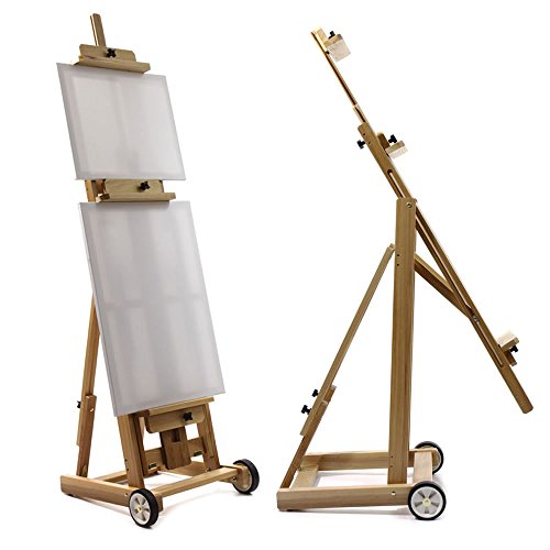 Chevalet professionnel «bordeaux» en bois de hê...