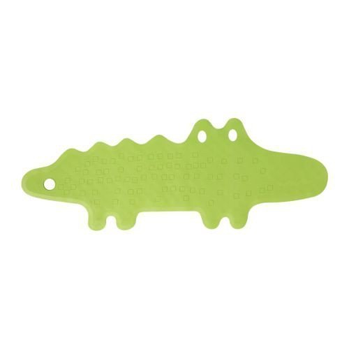 Ikea IKEA PATRULL Tapis de baignoire, crocodile vert - IKEA PATRULL Tapis de bain Quand insérer crocodile tapis de bain pour les enfants et les bébés de caoutchouc naturel 90 cm x 33 cm - couleur verte code EAN 4260179698453 