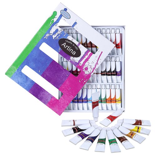 - lot de 36 tubes peinture aquarelle de 12ml