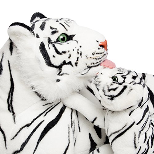 BRUBAKER - Peluche tigre et son bébé - 100 cm -...