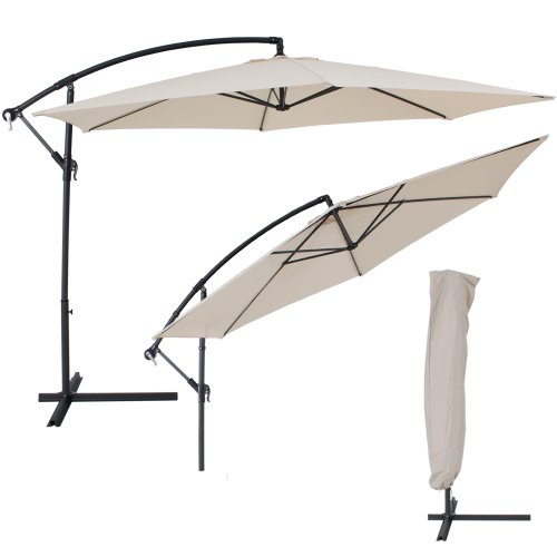 Parasol excentré original octogonal aluminium +...