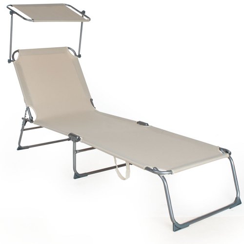 2x chaise longue bain de soleil avec parasol pa...