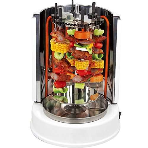 Grill de kebab avec porte-brochettes pivotant à...