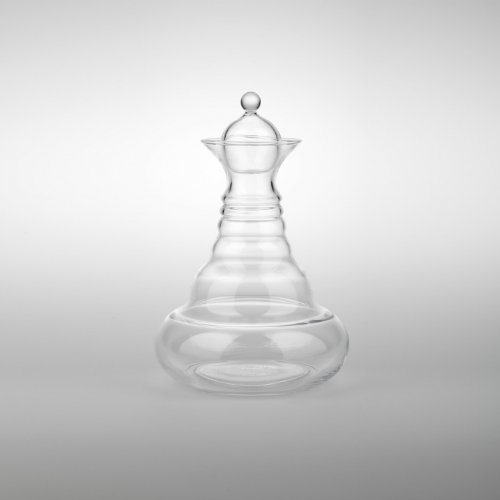 Natures Design TC énergie Alladin 1.3l PLATINE Carafe à décanter Design-PLATINE-Fleur de Vie-Dimensions: environ 1,3 l/H 20 cm Diamètre: 16 cm code EAN 4260191980017 