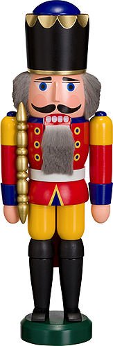 Casse-noisette roi rouge, hauteur 29 cm, Erzgeb...