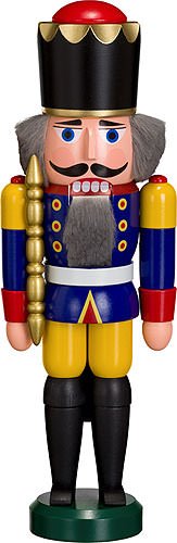 Casse-noisette roi bleu, hauteur 29 cm, Erzgebi...