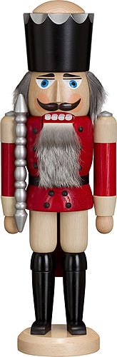 Seiffener Volkskunst Casse-noisette roi frêne rouge, hauteur 39 cm, Erzgebirge originale de Seiffener Volkskunst SV 11211/1 code EAN 4260192222185 