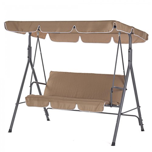 Strattore Balancelle hollywood balançoire jardin 165x110x152 cm brun 4260196246569 (4260196246569)
