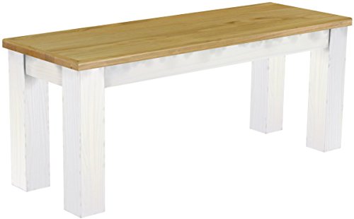 Banc de salle à manger en pin parasol massif hu...