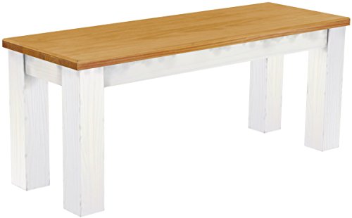 Banc de salle à manger en pin parasol massif hu...