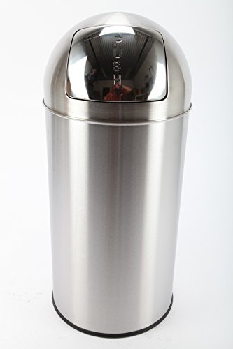 Poubelle - acier inox mat 36 litre