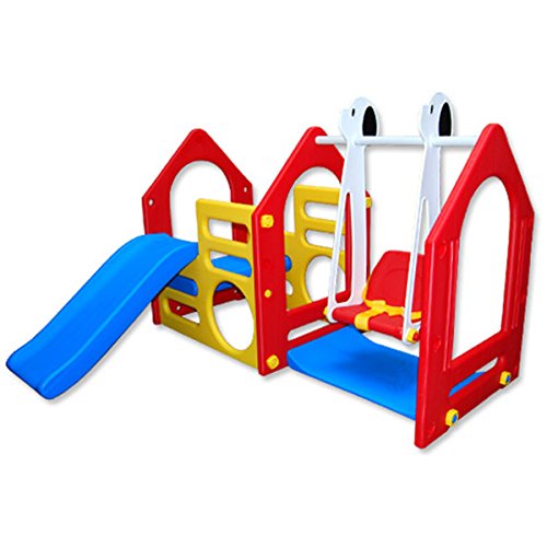 Maison pour Enfants avec toboggan et balançoire...