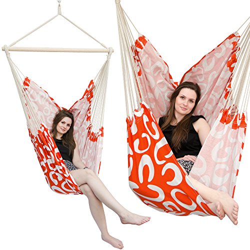 confortable fauteuil hamac XXL HMG-40 Orange