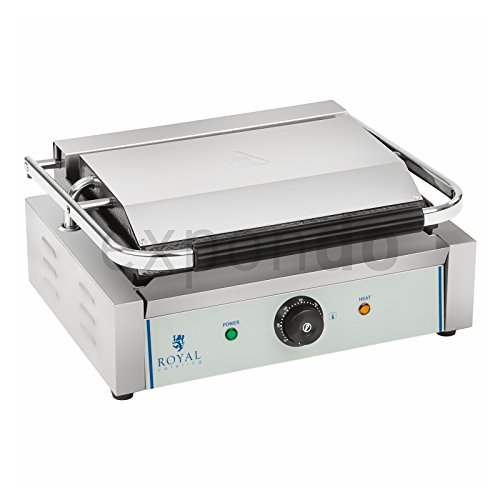 - rckg-2200-g - gril de contact électrique - 2200 watts de puissance - plaque de cuisson striée 4260223027765 Royal Catering - rckg-2200-g - gril de contact électrique - 2200 watts de puissance - plaque de cuisson striée 4260223027765 Royal Catering