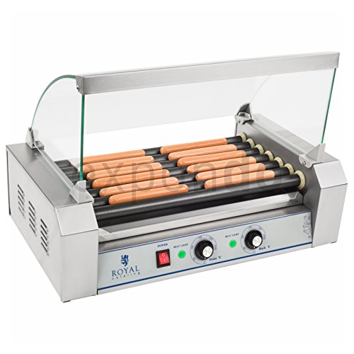 - rchg-7t - gril à hot-dog 7 rouleaux avec revê...