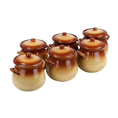 Pot en céramique - stoliza, 0,65 L Lot de 6