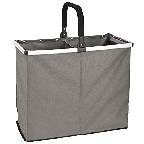 Panier à linge confortable avec deux compartime...