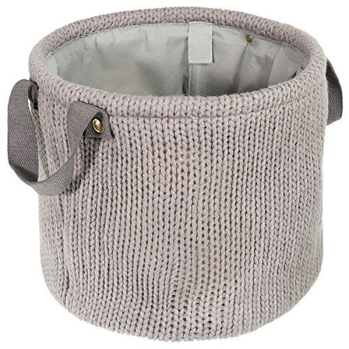 Panier décoratif aspect tricot avec deux anses ...