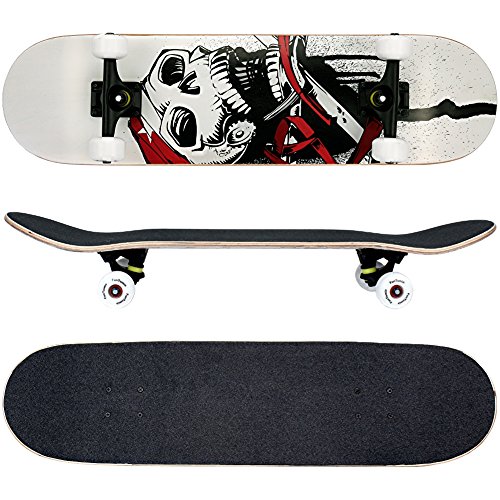 Skateboard planche érable 9 plis charge max 100...