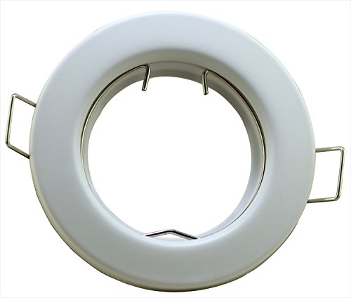 Lot de 10 Spot Cadre Métal Spot à Encastrer Idéal pour lampe spot Couverture Spot encastrable halogène Cadre de montage LED encastrable rond à encastrer Bague GU10 Moderne Blanc mat 4260257690850 Luxyled Lot de 10 Spot Cadre Métal Spot à Encastrer Idéal pour lampe spot Couverture Spot encastrable halogène Cadre de montage LED encastrable rond à encastrer Bague GU10 Moderne Blanc mat 4260257690850 Luxyled