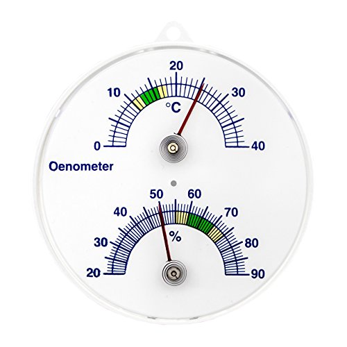 3204 cave à vin thermomètre et hygromètre analo...