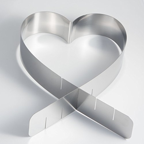 Menz Bague de gâteau de coeur, cadre de cœur à ...