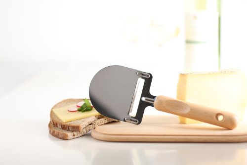 Menz Stahlwaren Menz fromage trancheuse avec un manche en bois et lame en acier inoxydable, 1 pièce - qualité "Made in Germany" code EAN 4260268831624 