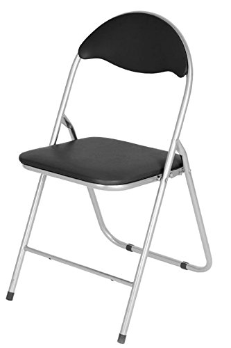 Special-trends Chaise pliante en métal m. Plastique pad noir 4260273056357 (4260273056357)