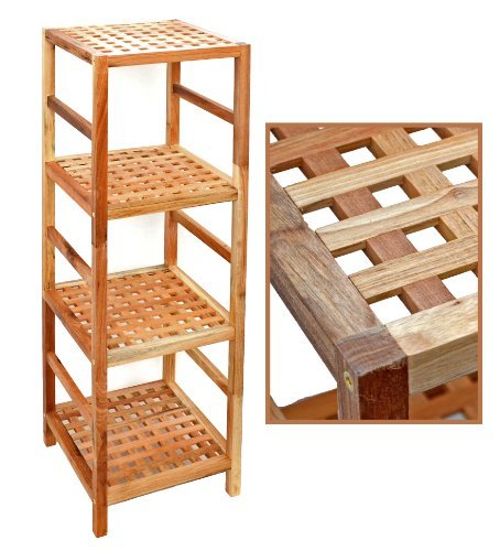 Commode de 107 cm noyer en bois massiv pour sal...