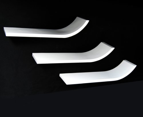 Jeu De 3 Étagères En Bois En Forme De L Pour Cd...