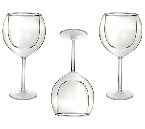 Filoso filoso, 3 x 400 ml double paroi de verres à vin et verres déco grands verres à thermique Effet de suspension 4260277366667 (4260277366667)