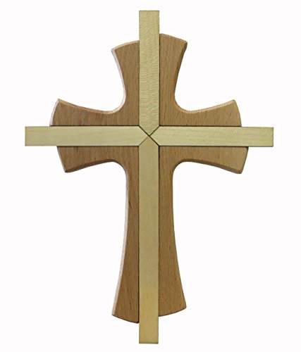 Kaltner präsente crucifix mural en bois de hêtr...