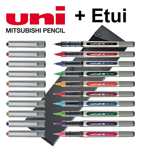 Uni-Ball ® Eye Fine Stylos Rollers 10 couleurs,...