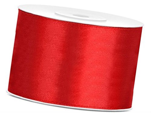 Ruban satin 20 m de largeur de 5 cm: Rouge