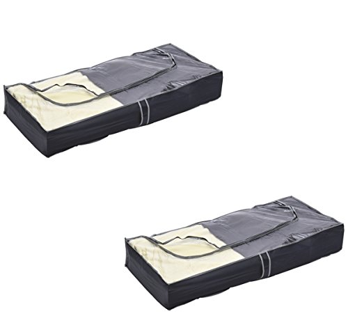 2 mottensichere Rangement Sous avec fenêtre Ran...