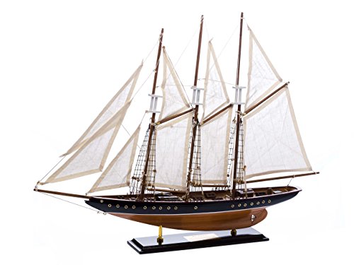 Maquette de bateau - goélette à trois mâts « At...