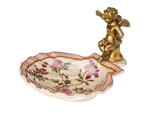 Coupe/porte-savon - motif angelot - style antiq...