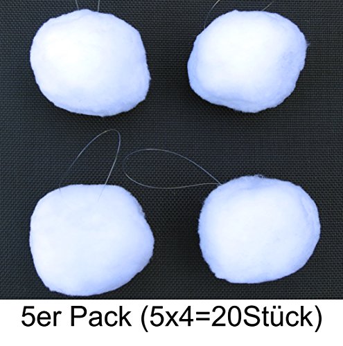 Boules de neige en ouate de neige 9 cm, (EUR 1,...