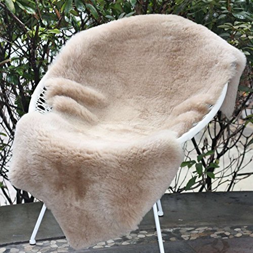 Peau de mouton Café au lait tondu 100-110 cm