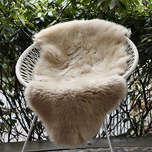 Peau de mouton Café au lait 110-120 cm