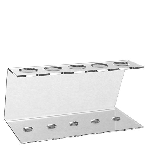 Porte-éprouvettes 5 trous en acrylique pour décoration transparent ? ? plusieurs tailles, Résine acrylique, transparent, 5-Loch Rack - Ø 16.5mm 4260315156267 Tuuters.de